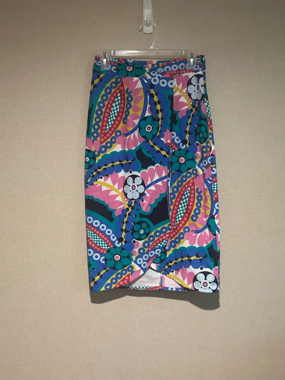J. Crew Size 2 Ratti Kaleidoscope Vibrant Floral Tie Back Tulip Skirt Feminine